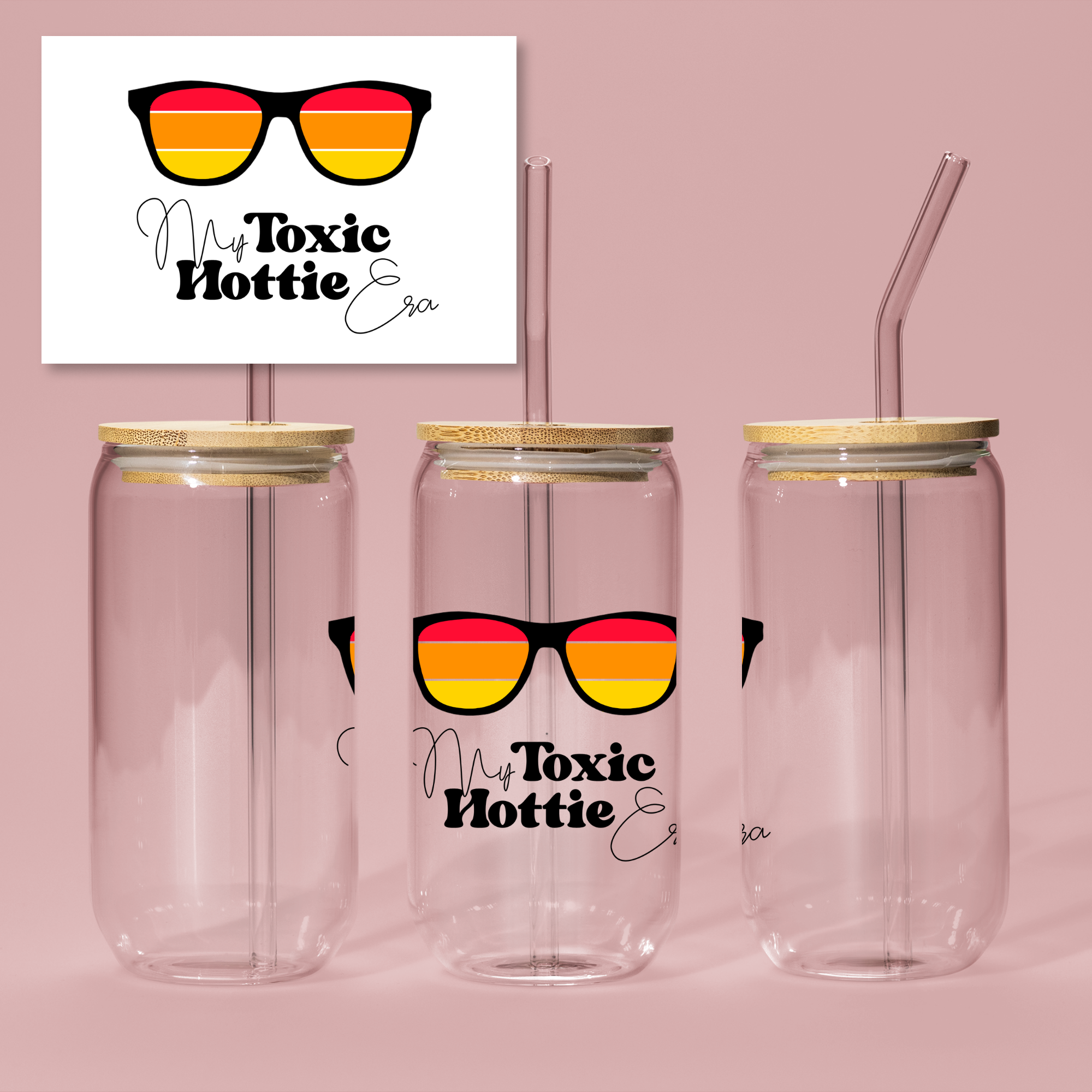 My Toxic Hottie Era – 16oz Glass Cup