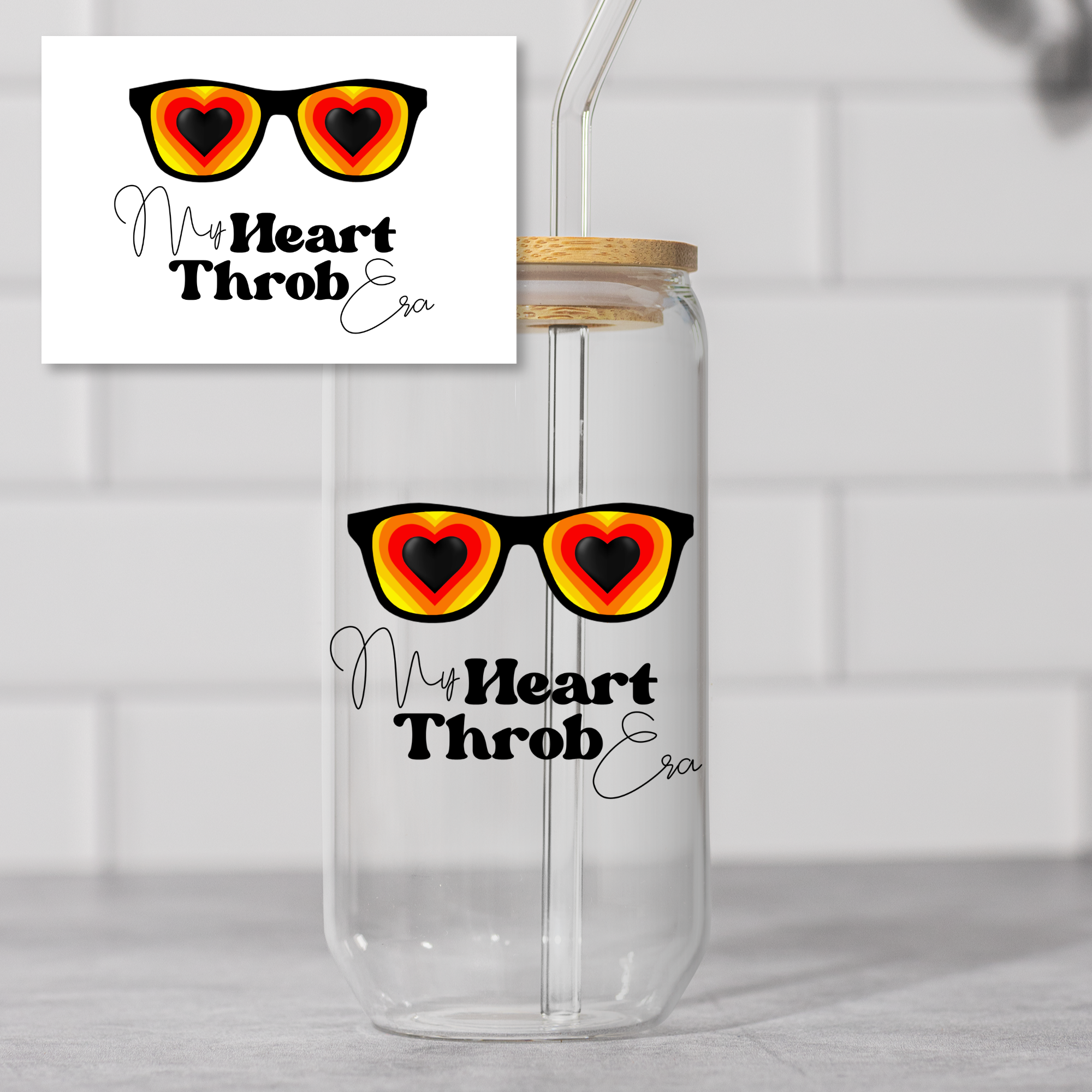 My Heartthrob Era – 16oz Glass Cup